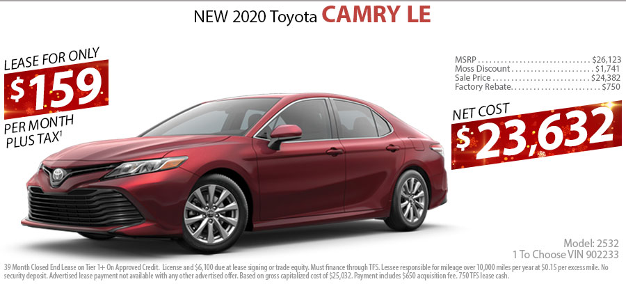 NEW 2020 Toyota Camry LE